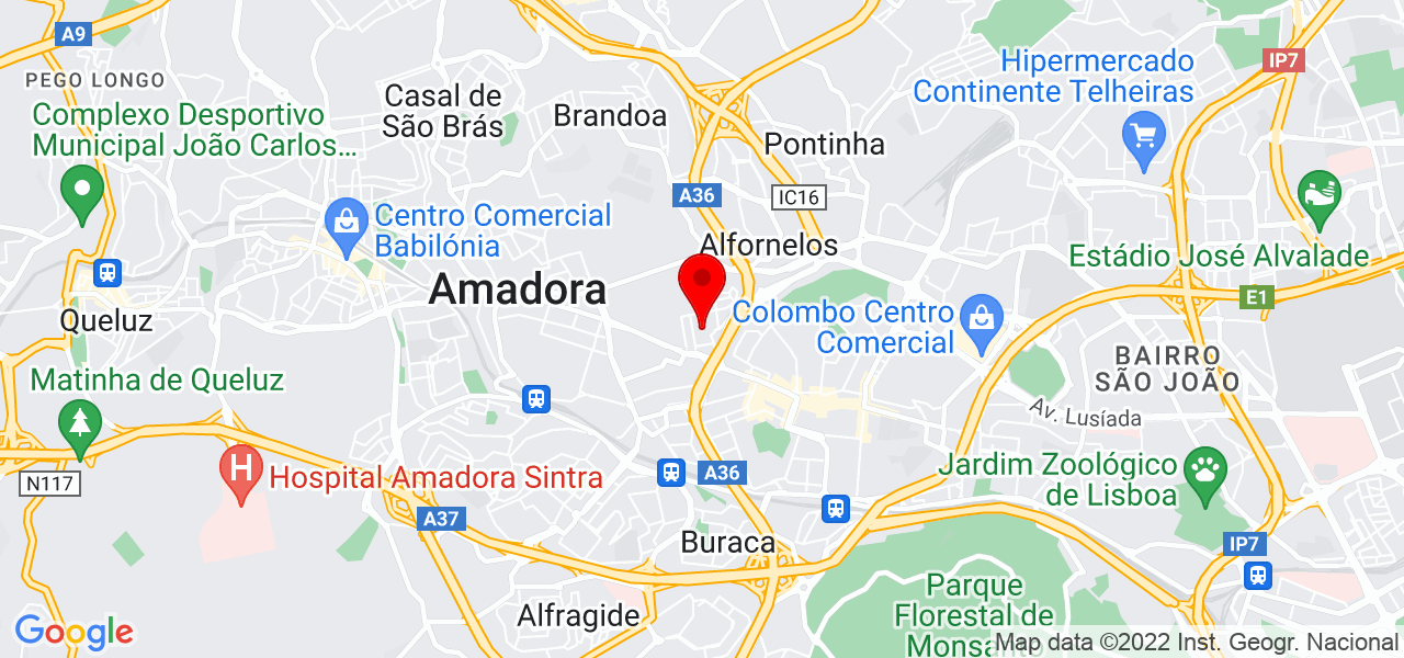 Quality Portas e Serviços. - Lisboa - Amadora - Mapa