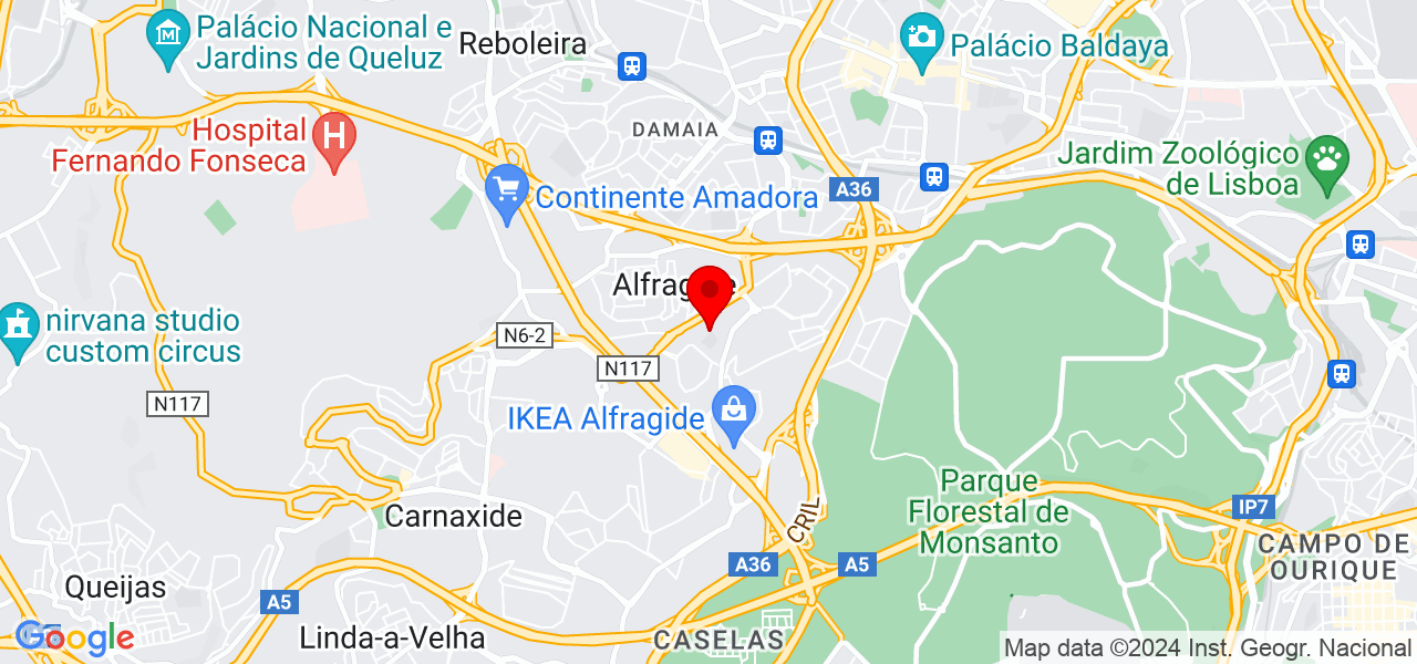 Catarina Teixeira - Lisboa - Amadora - Mapa