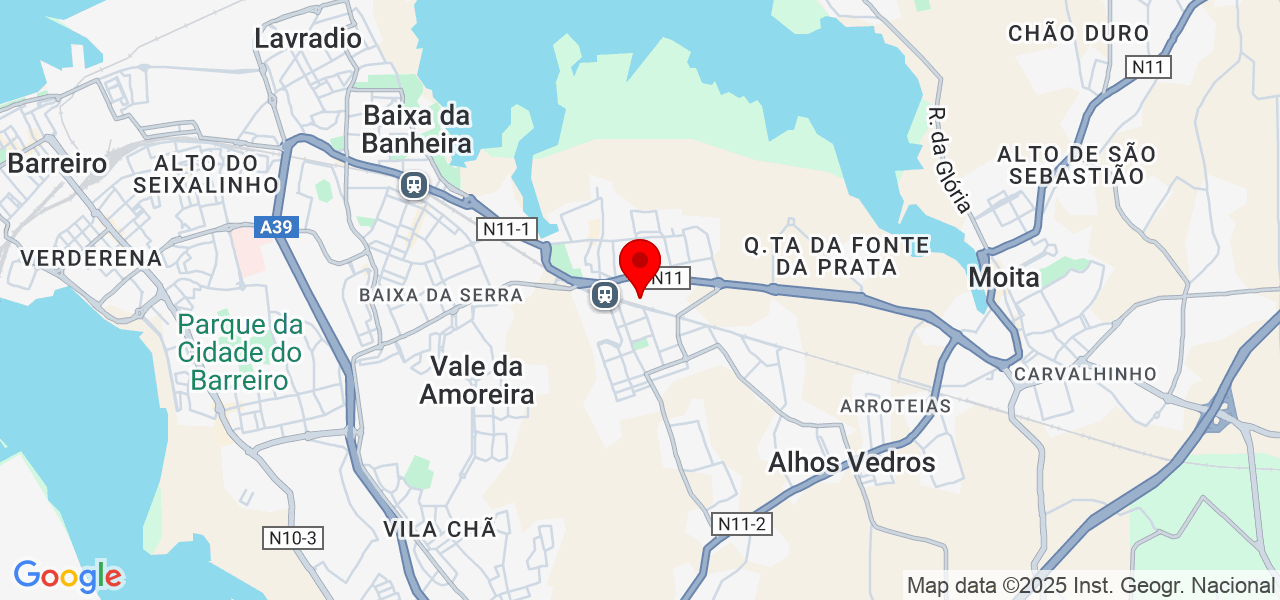 Pallet atelier de costura - Setúbal - Moita - Mapa