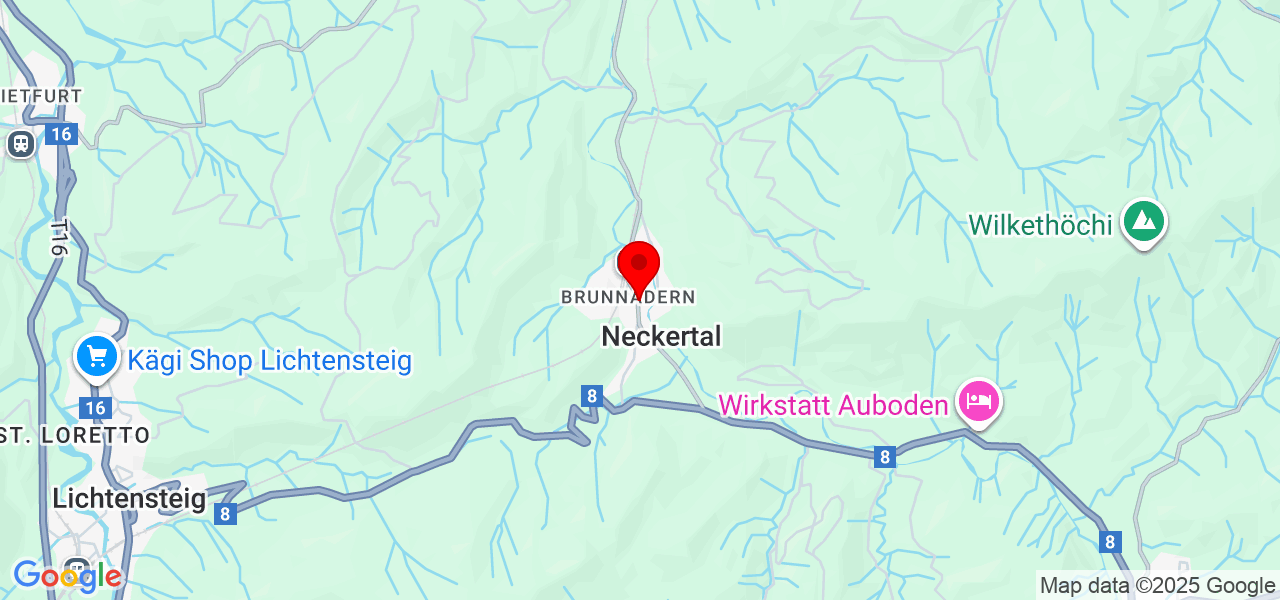 Tierwohl - Sankt Gallen - Neckertal - Mapa