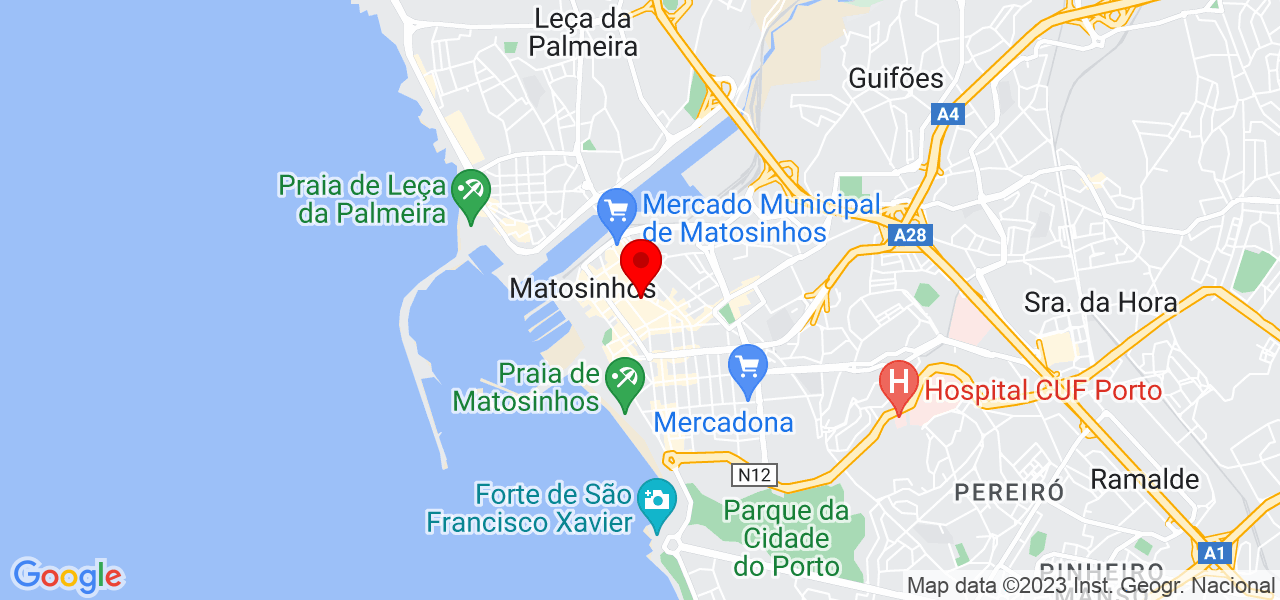 Anielle Moreira - Porto - Matosinhos - Mapa