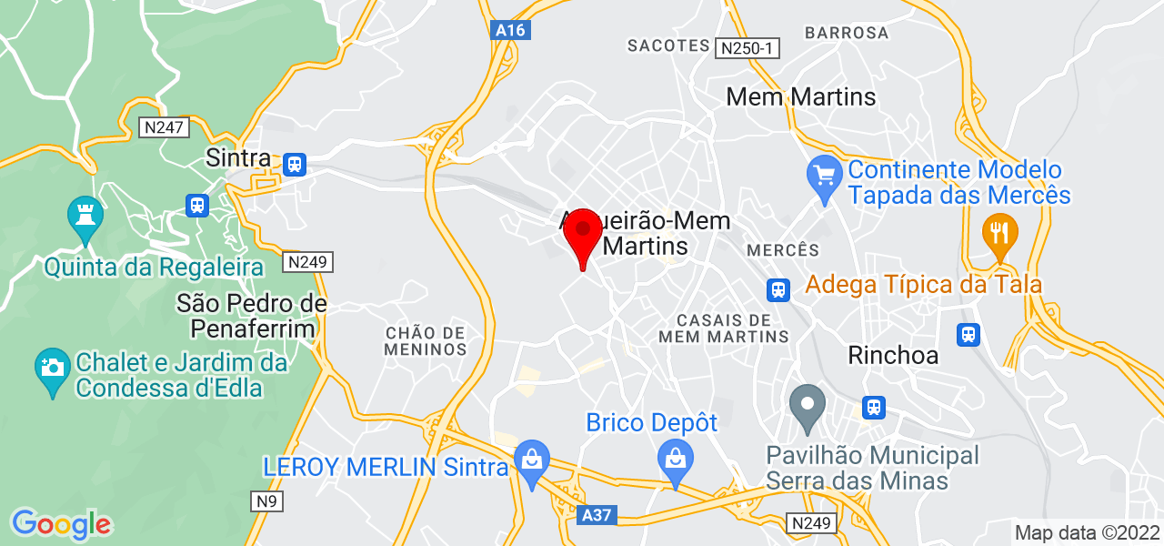 Jos&eacute; Fontinha Vieira - Lisboa - Sintra - Mapa
