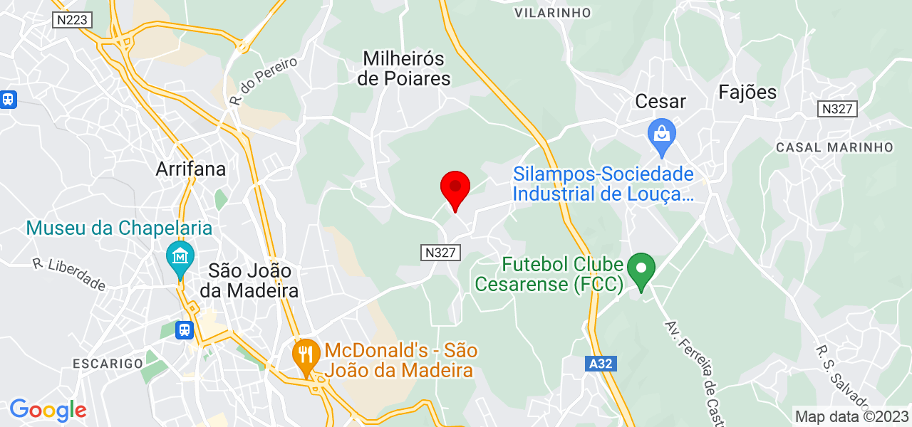 Estilo Banho e Tosquia - Aveiro - Oliveira de Azeméis - Mapa