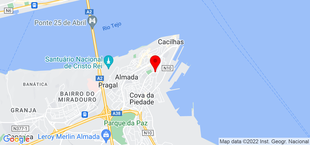 Andr&eacute; Barbosa - Setúbal - Almada - Mapa