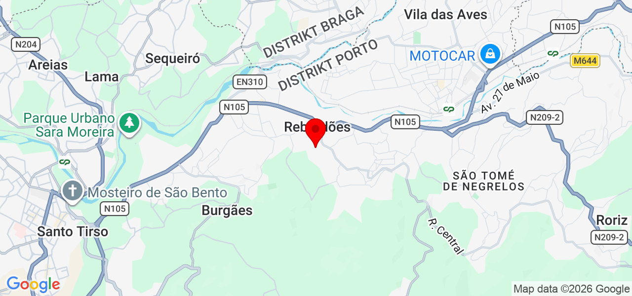 Luis Monteiro Design - Porto - Santo Tirso - Karte