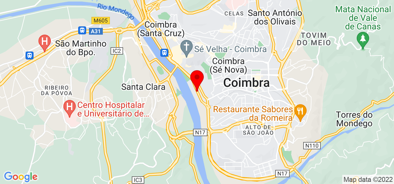 Danilo A. da Luz Jr. - Coimbra - Coimbra - Mapa