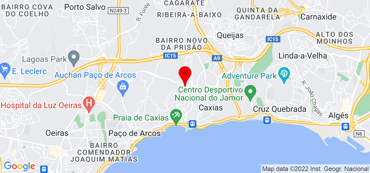 Almada Cruz, atelier de arquitectura e design - Lisboa - Oeiras - Mapa
