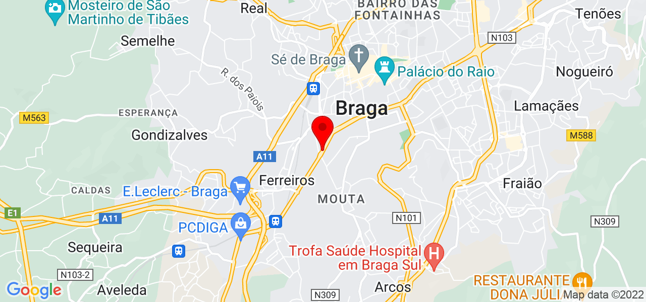 Eduardo Rebelo - Braga - Braga - Mapa