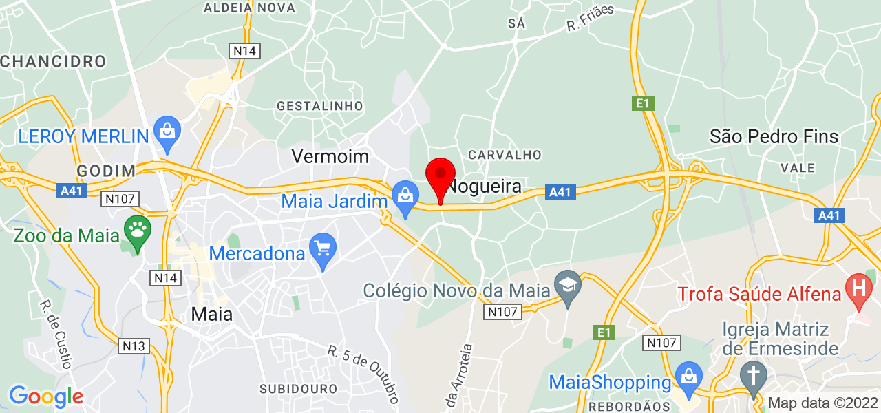 Pedro Pinto - Personal Training - Porto - Maia - Mapa