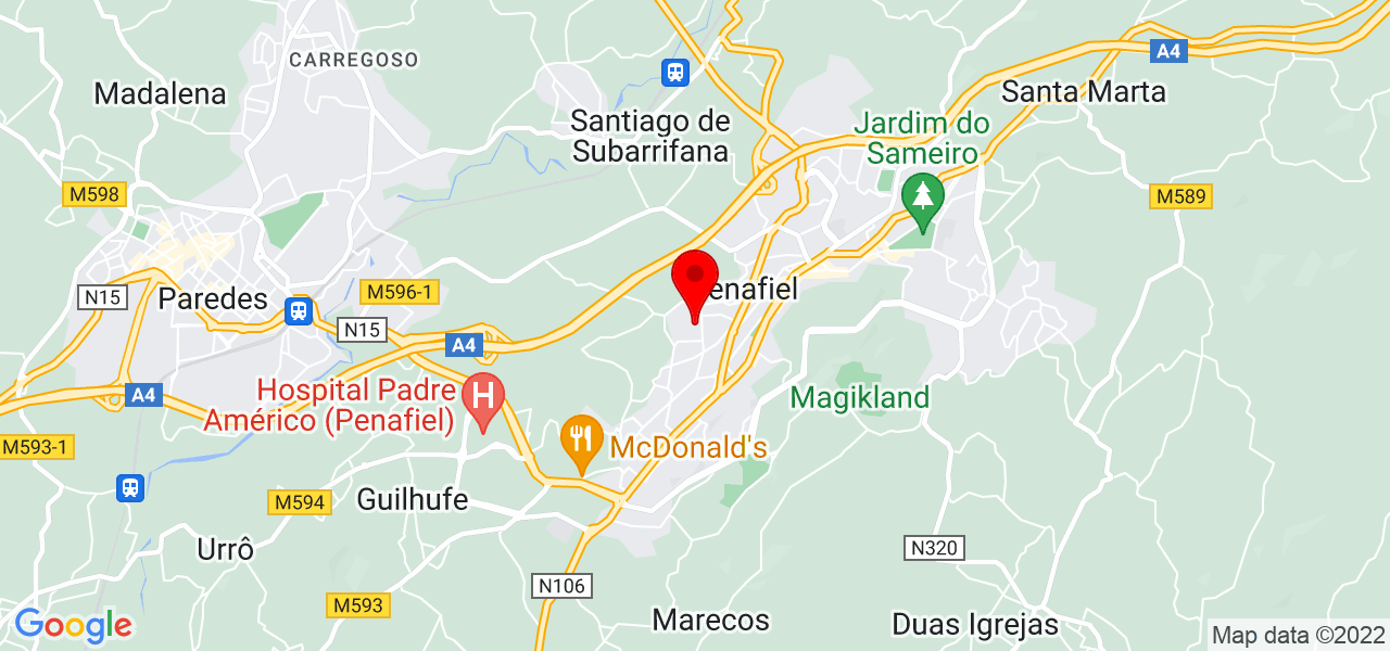 Paulo Santana - Porto - Penafiel - Mapa