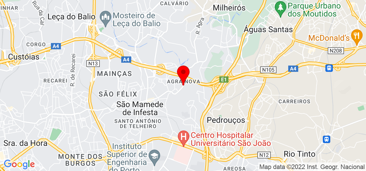 Cenarios Remodela&ccedil;&otilde;es - Porto - Matosinhos - Mapa