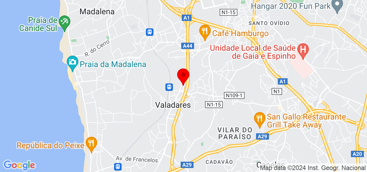 Nelson Silva - Porto - Vila Nova de Gaia - Mapa