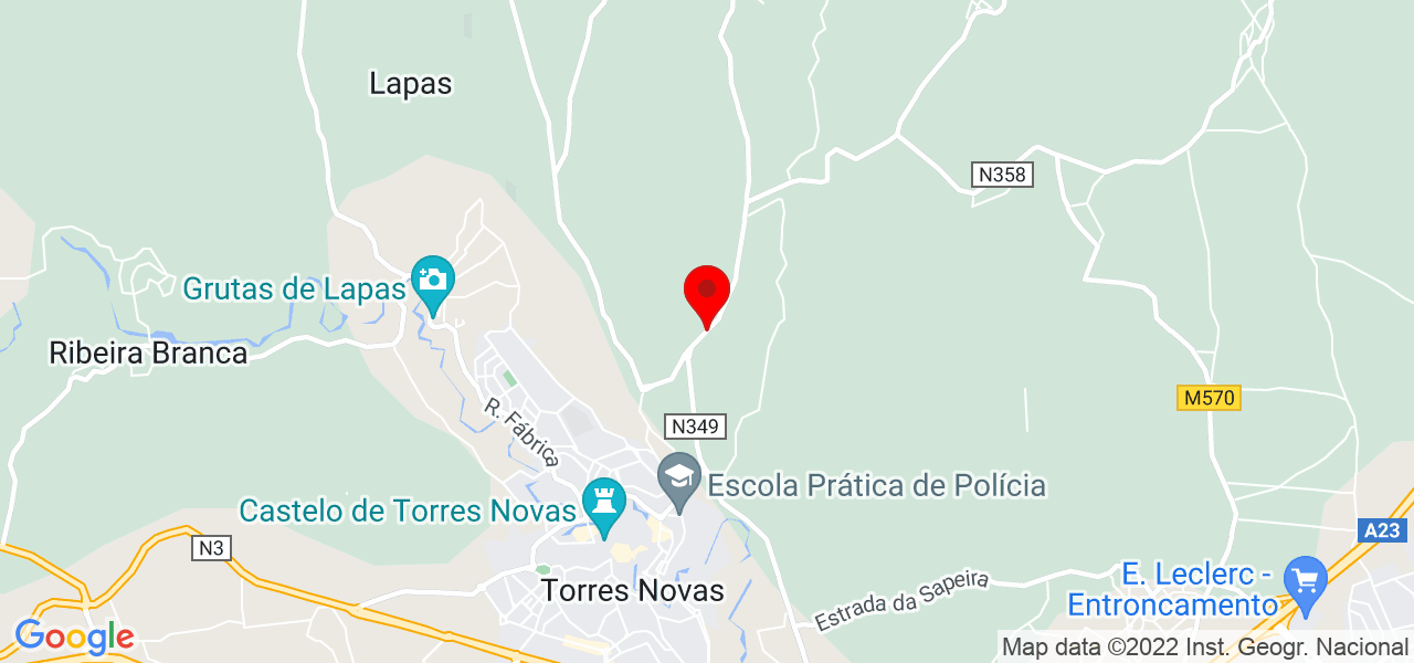 Armando Gra&ccedil;a - Santarém - Torres Novas - Mapa