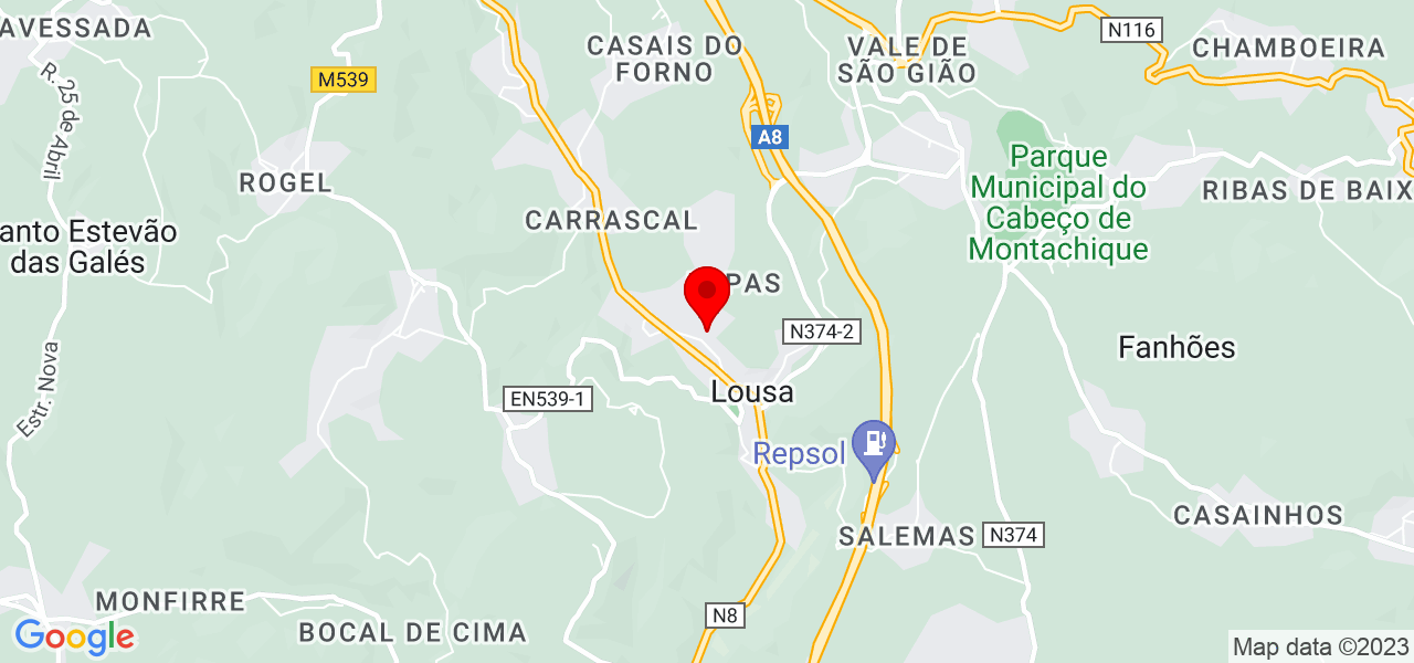Gabriella Silva - Lisboa - Loures - Mapa