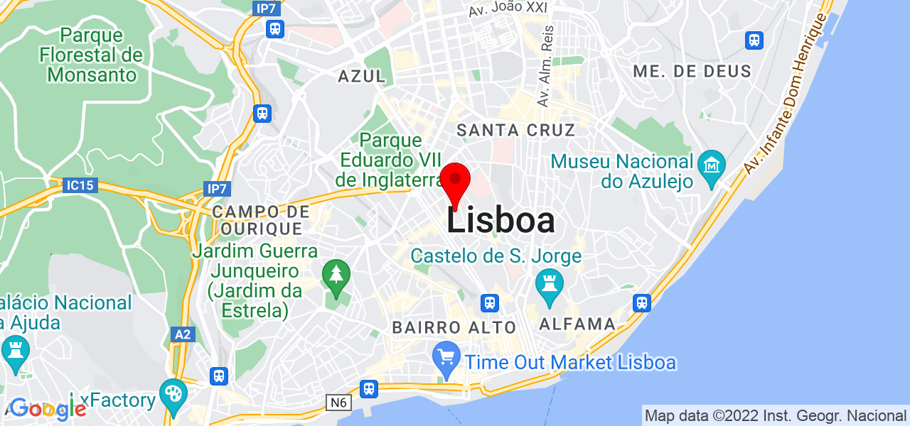 Sofia - Lisboa - Lisboa - Mapa