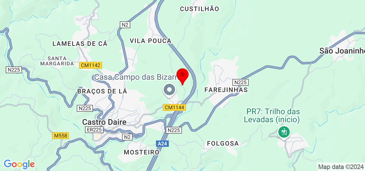 Gon&ccedil;alo Almeida - Viseu - Castro Daire - Mapa