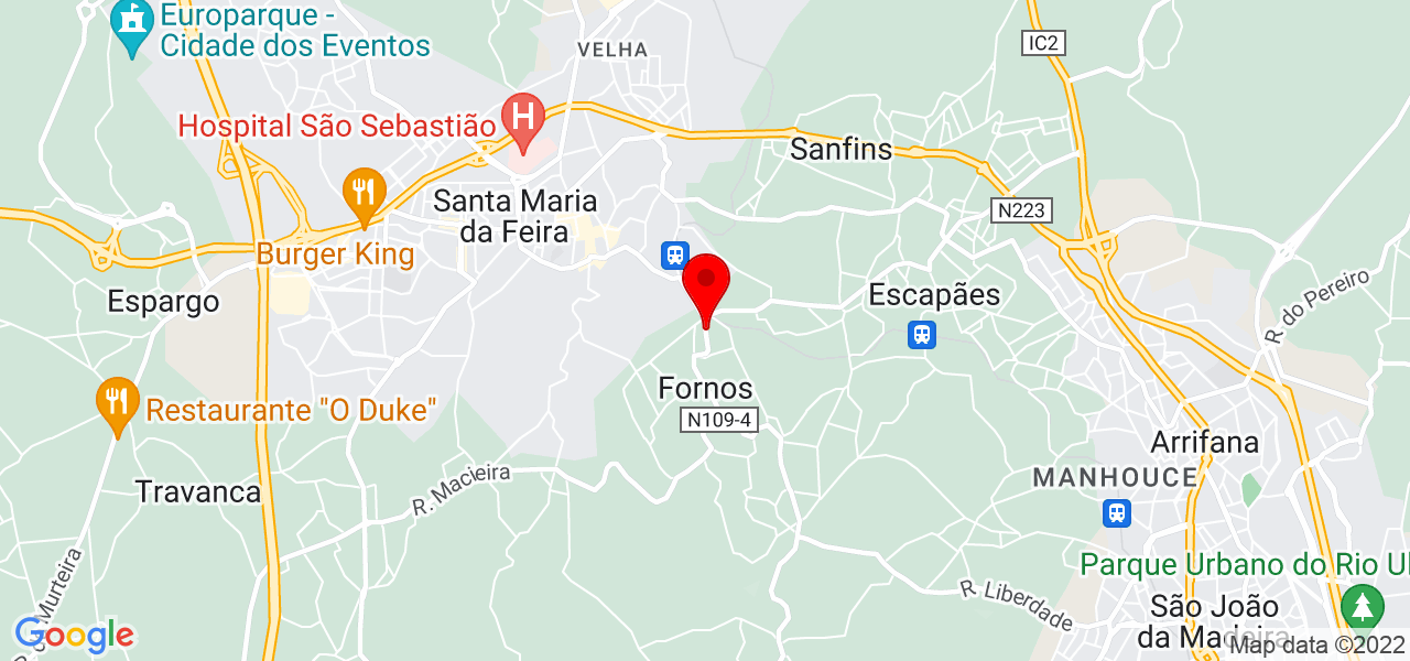 Joao - Aveiro - Santa Maria da Feira - Mapa