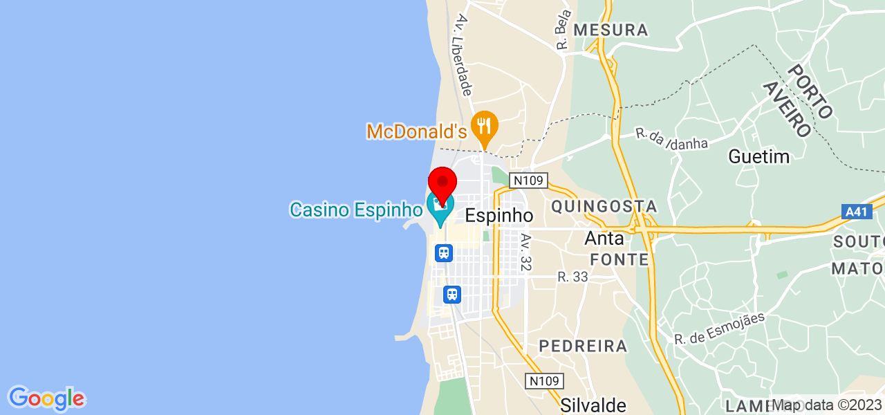 Darlene - Aveiro - Espinho - Mapa
