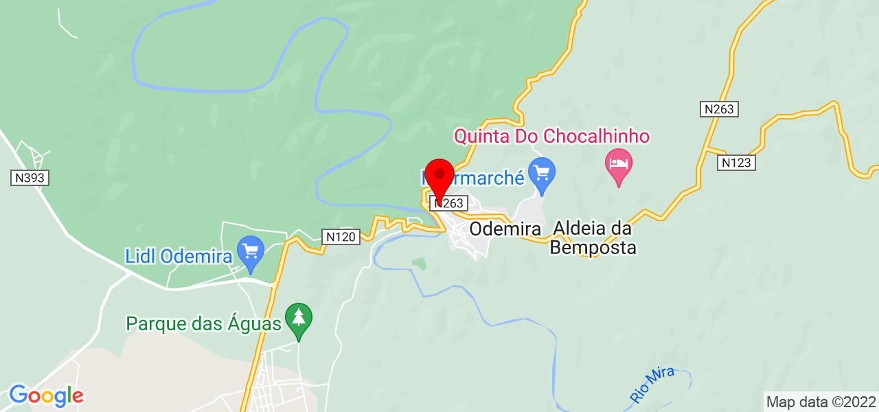 Milfontes insufláveis - Beja - Odemira - Mapa