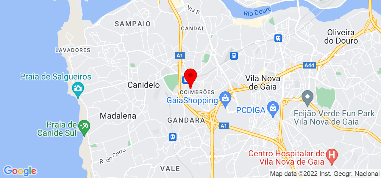 Eduardo Braga - Porto - Vila Nova de Gaia - Mapa