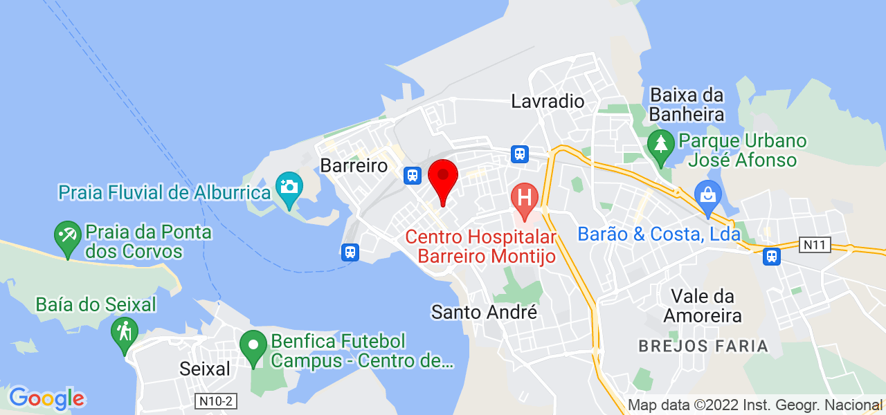 Andr&eacute; Matias Pinturas - Setúbal - Barreiro - Mapa
