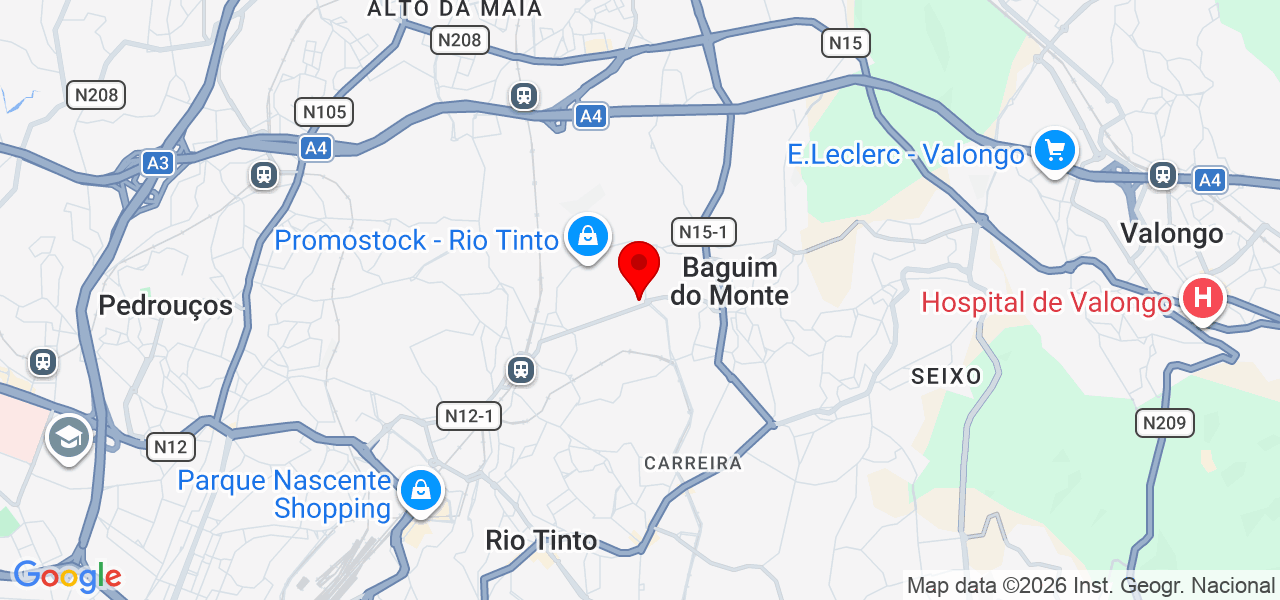 Damasio Serviços - Porto - Gondomar - Mapa