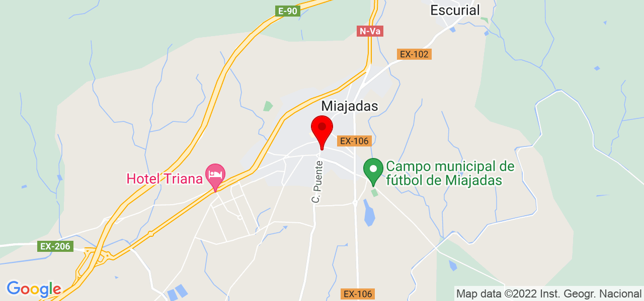Samansa Martinez - Extremadura - Miajadas - Mapa