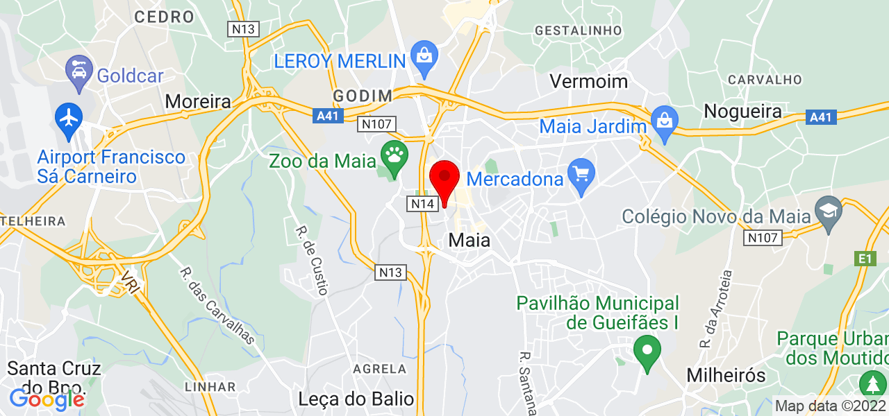 BR CONDOM&Iacute;NIOS UNIPESSOAL, LDA - Porto - Maia - Mapa