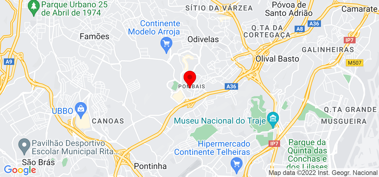 Irene - Lisboa - Odivelas - Karte