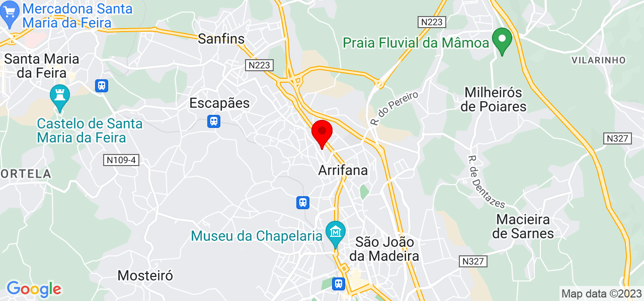 Rui Martins - Aveiro - Santa Maria da Feira - Mapa