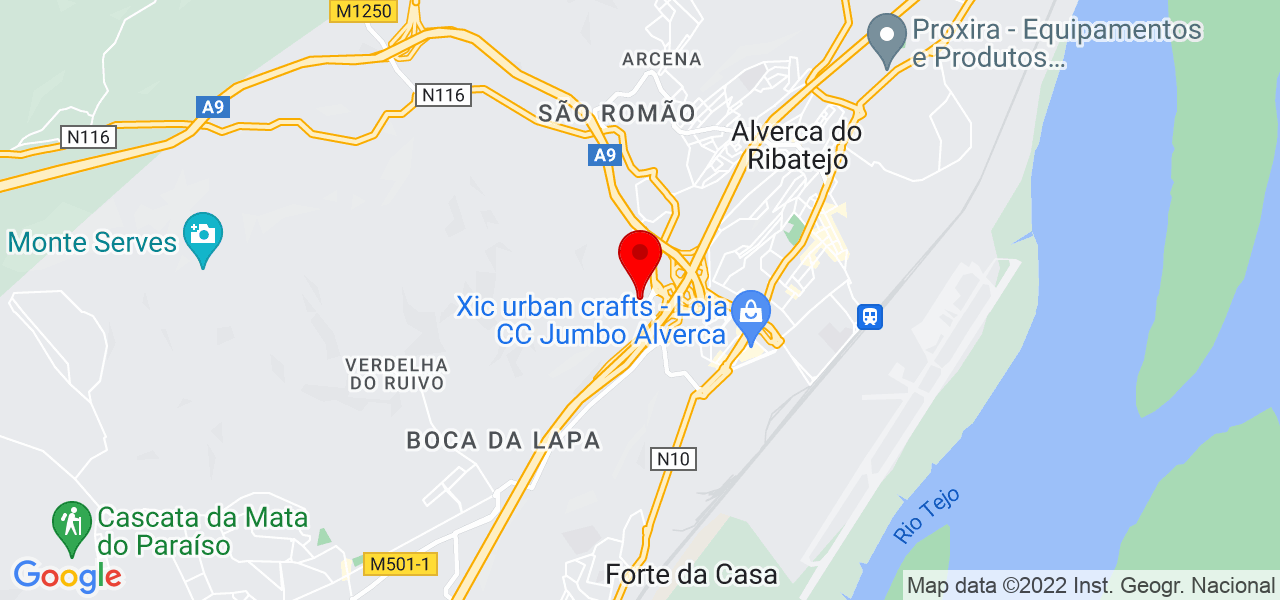 TRANSFORM - Lisboa - Vila Franca de Xira - Mapa