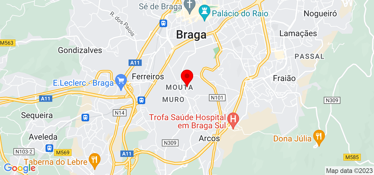 Yesenia Cedillos - Braga - Braga - Mapa