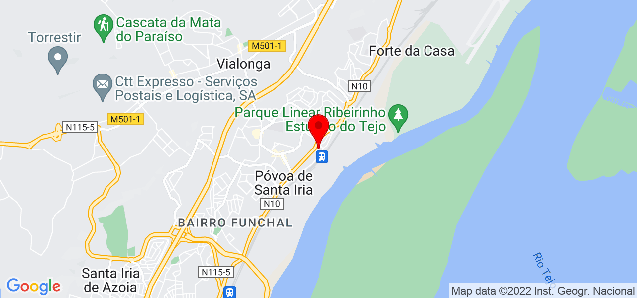Cristiane Concei&ccedil;&atilde;o  Soares de Paula - Lisboa - Vila Franca de Xira - Mapa