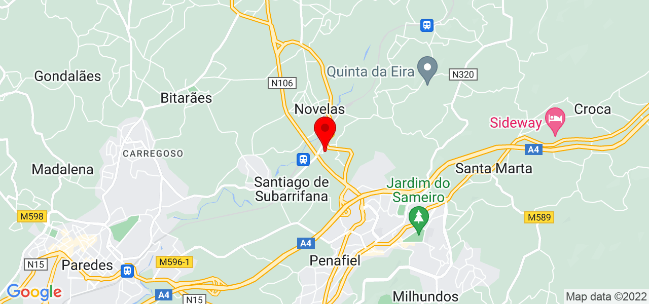 Ant&oacute;nio Felicia - Porto - Penafiel - Mapa