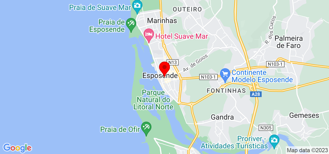 Jo&atilde;o Batista - Braga - Esposende - Mapa