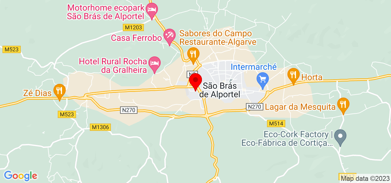 Maria da concei&ccedil;ao   Cruz - Faro - São Brás de Alportel - Mapa