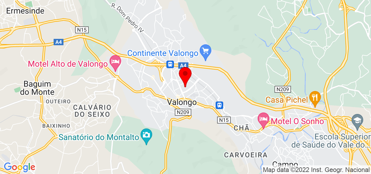 filipe sousa - Porto - Valongo - Mapa