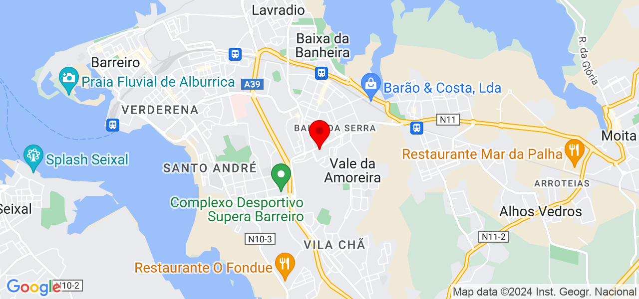 Espa&ccedil;o Casa - Remodela&ccedil;&otilde;es - Setúbal - Moita - Mapa