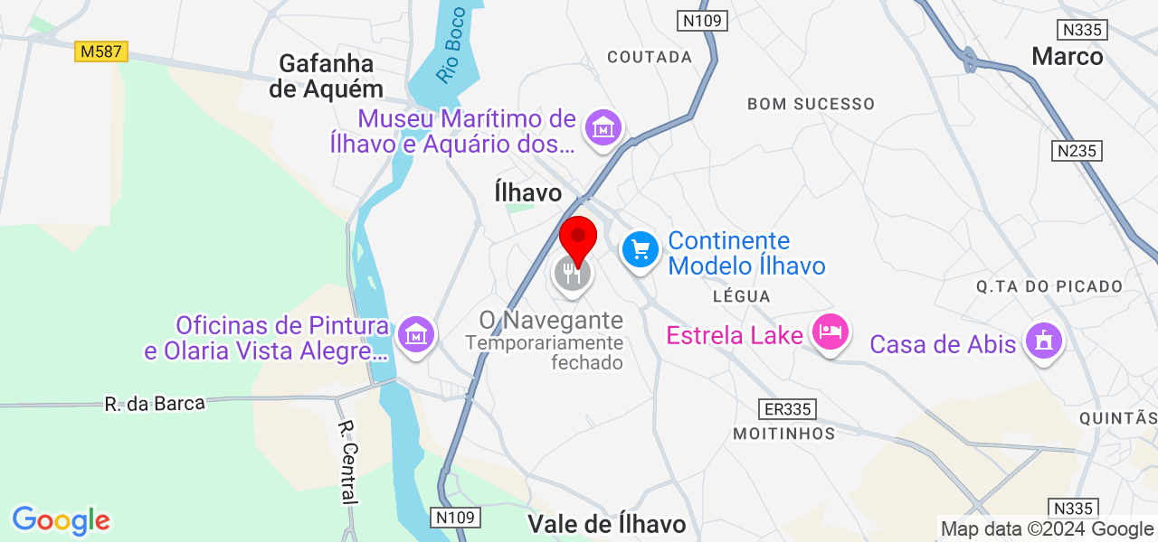 Tania Bola - Aveiro - Ílhavo - Map