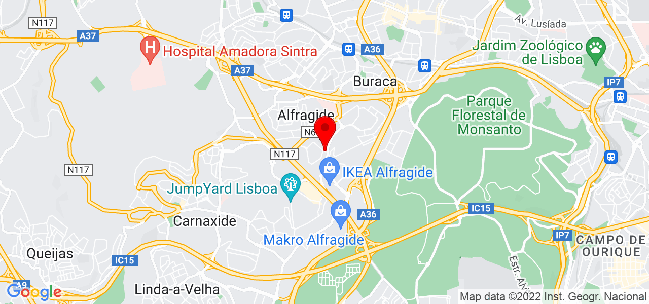 Let&iacute;cia Oliveira - Lisboa - Amadora - Mapa