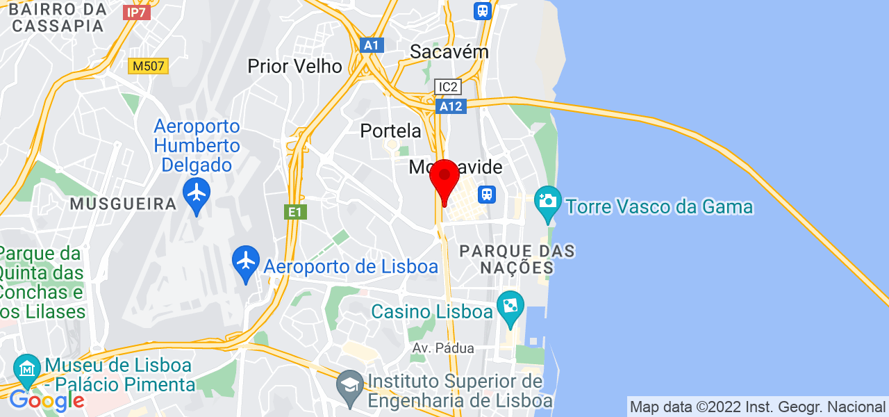 J&eacute;ssica Troncao - Lisboa - Loures - Mapa