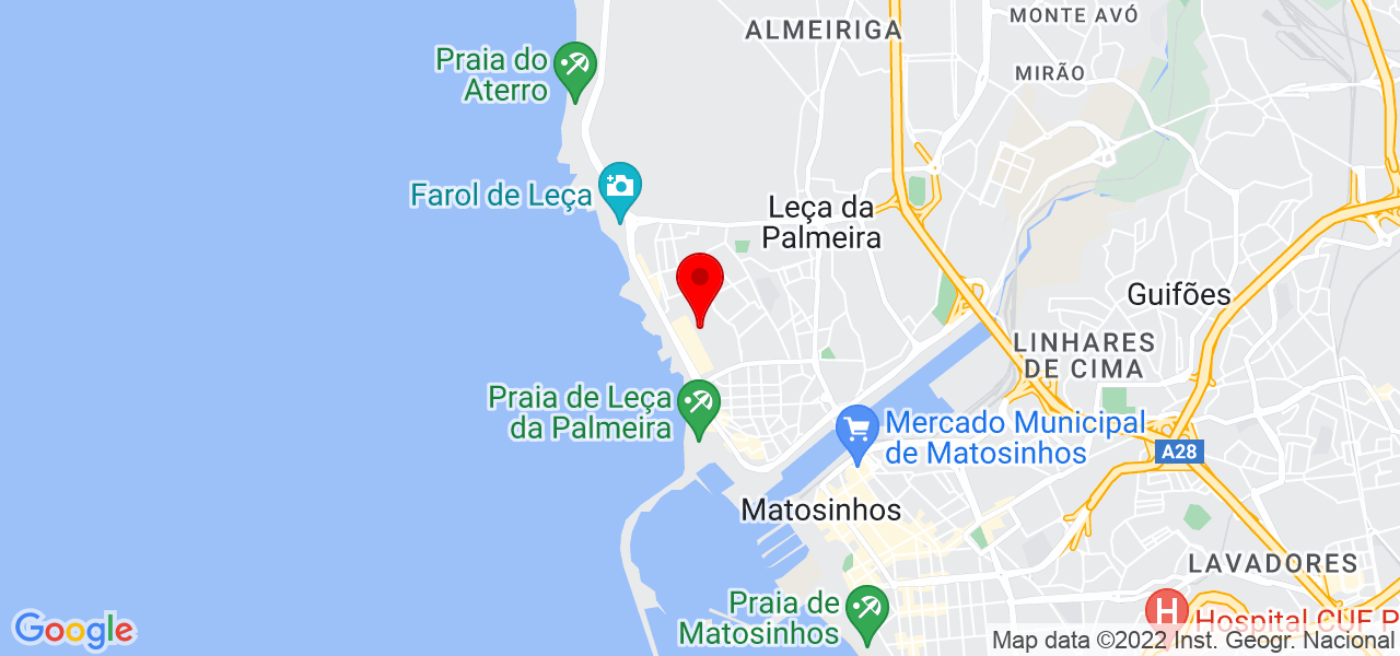 Marco Botelho - Personal Trainer - Porto - Matosinhos - Mapa