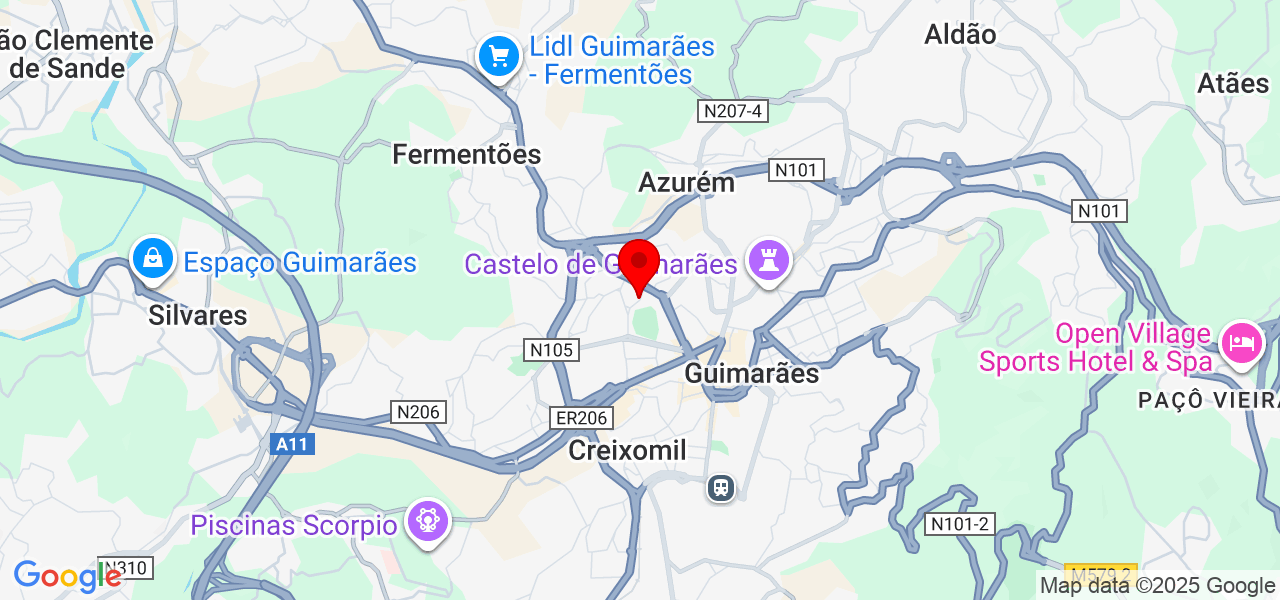 Josué - Braga - Guimarães - Mapa