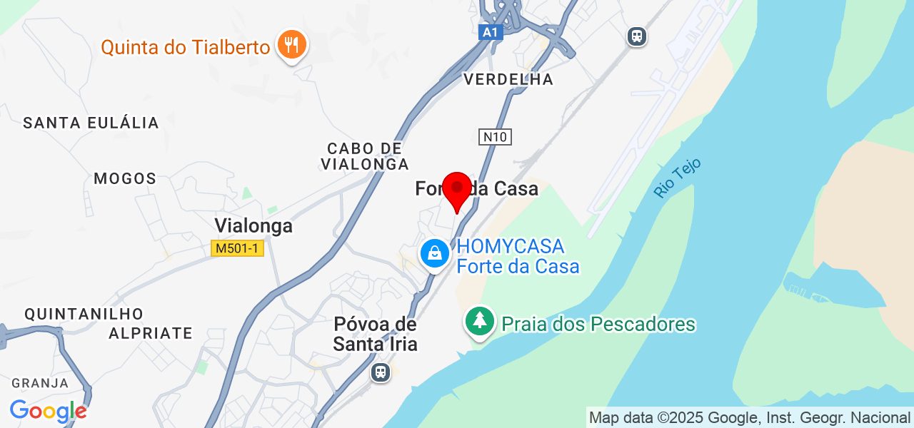 Lavaali / Lanvadaria Self-Service e Aluguer Arrecadações - Lisboa - Vila Franca de Xira - Mapa
