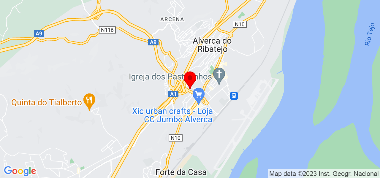 Raquel Cardoso - Lisboa - Vila Franca de Xira - Mapa