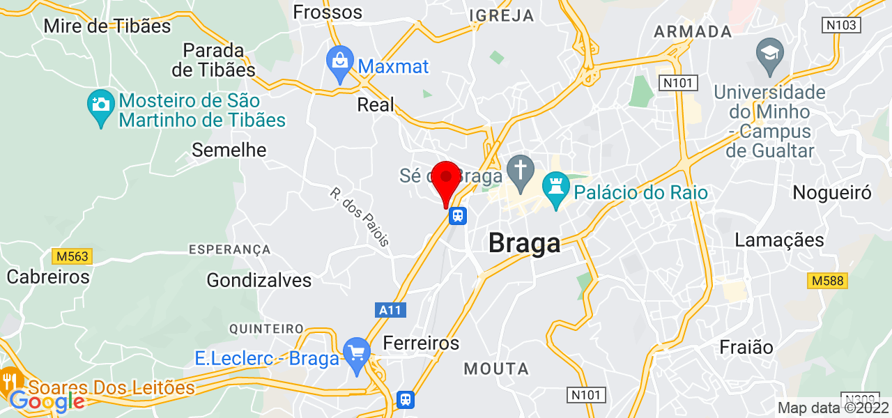 Diana Vieira - Braga - Braga - Mapa
