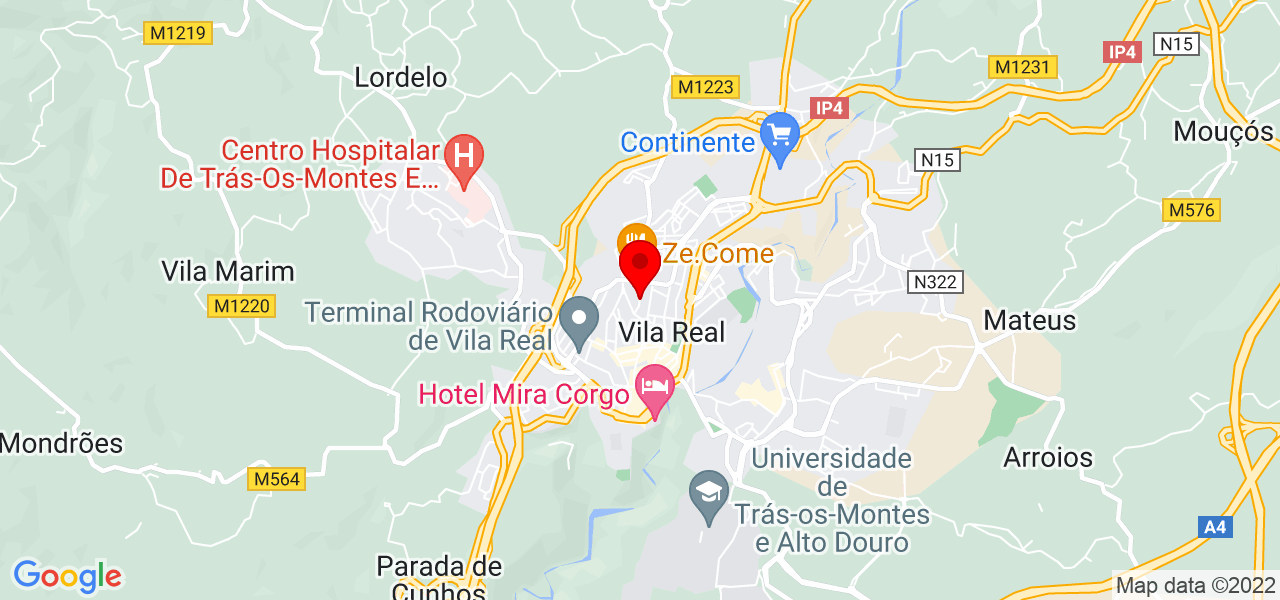 Vanda Jerusa - Vila Real - Vila Real - Mapa