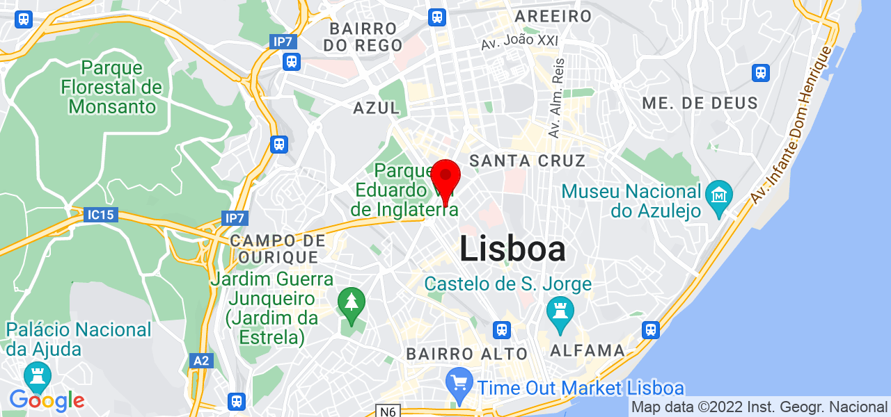 Est&eacute;tica e Sa&uacute;de Alexandra Gon&ccedil;alves - Lisboa - Lisboa - Mapa