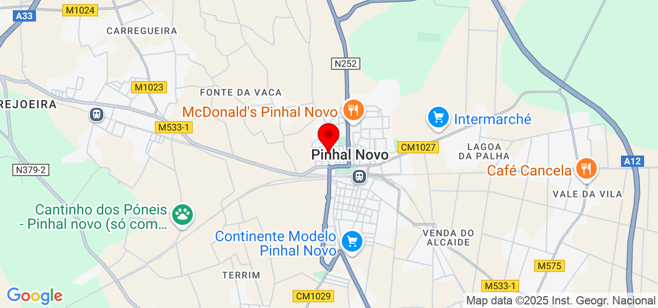 Irene - Setúbal - Palmela - Map