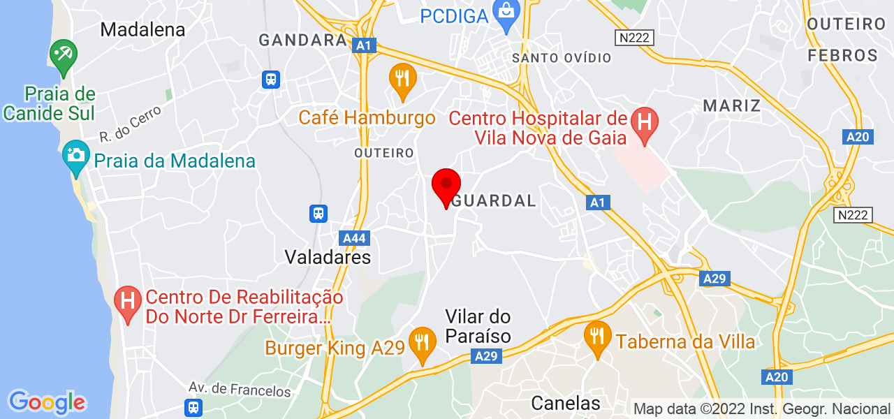 Joana Costa - Porto - Vila Nova de Gaia - Mapa